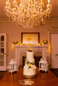cutting the wedding cake